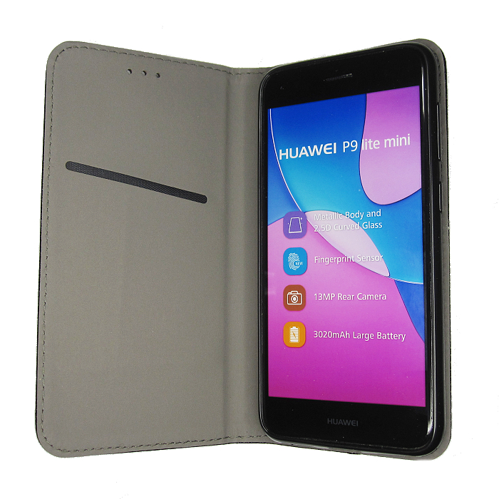 Knížkové pouzdro SMARTCASE černé pro Huawei P9 Lite Mini
