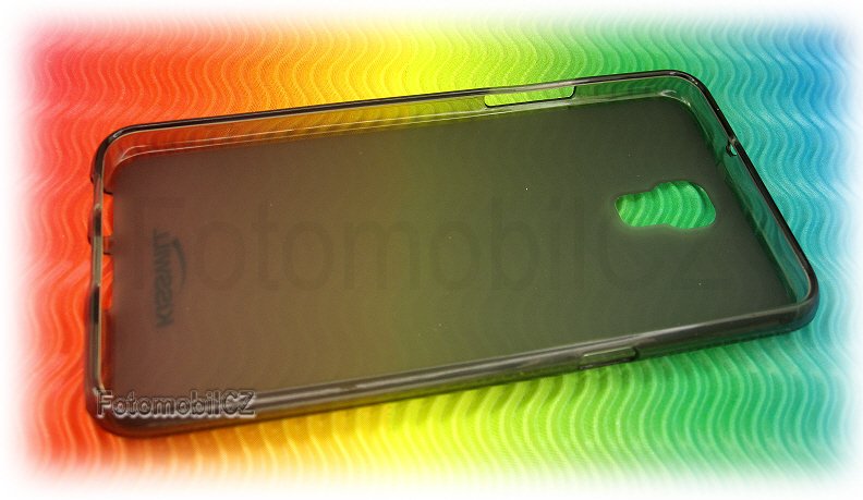 Kisswill TPU silikonové černé poloprůhledné pouzdro pro LG X screen