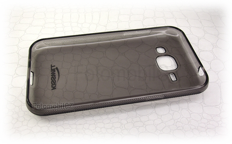 Kisswill TPU černé transparentní silikonové pouzdro pro Samsung J100 Galaxy J1