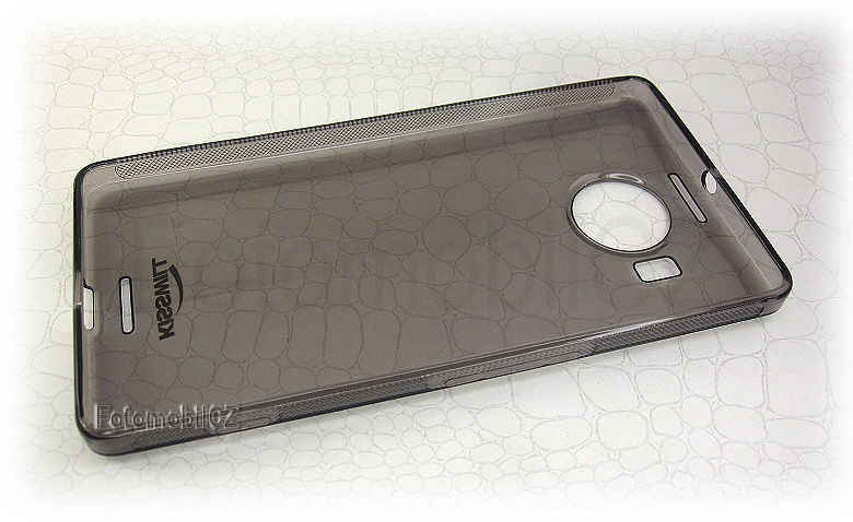 Krusell Boden cover TPU černé transparentní silikonové pouzdro pro Nokia Lumia 950