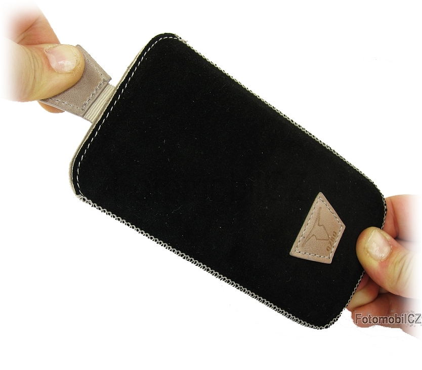 Kožené pouzdro OZBO Belle, velikost L, pull-out, černé