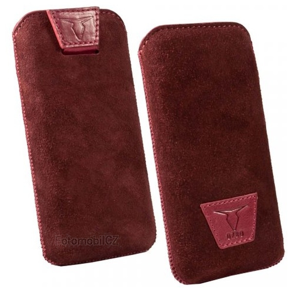 Kožené pouzdro OZBO Belle L, červené pro Lumia 520, Acer Z200,