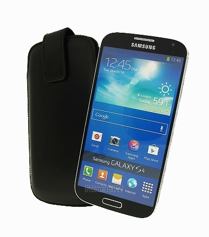 Kožené pouzdro OZBO Cora černé Samsung i9505 Galaxy S4