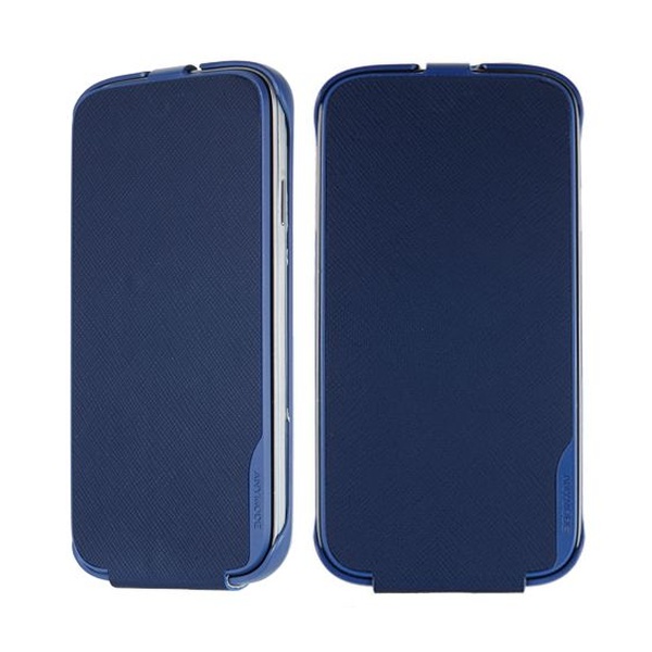 Pouzdro flap ANYMODE pro Samsung i9505 Galaxy S4, modré + fólie na displej