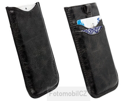 Krusell pouzdro na mobil TUMBA L Long, černá (Vintage Black)