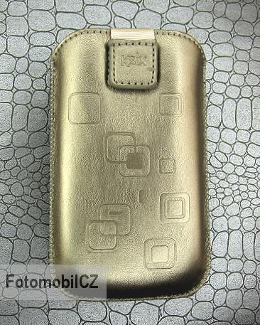 Ksix pouzdro HAVANNA pro iPhone4 a jiné smartphony (do 120 x 64 x 10 mm), stříbrná