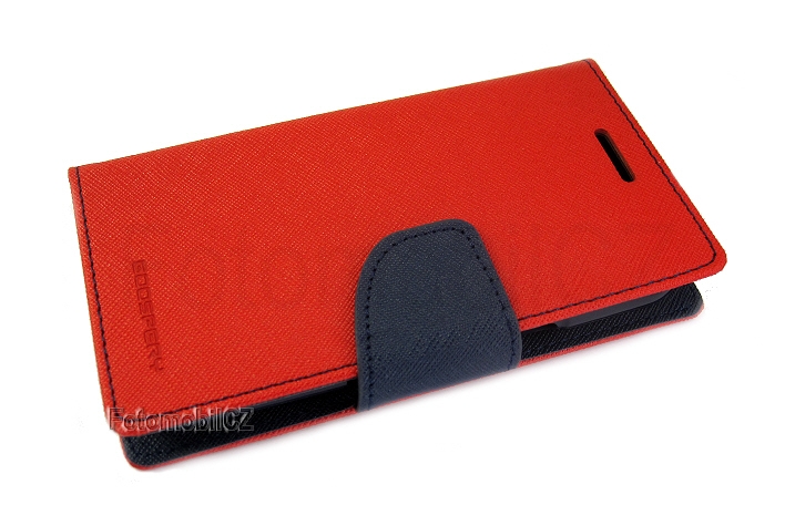 Mercury Fancy diářové Pouzdro pro Huawei P8 / P9 Lite 2017 Red / Navy
