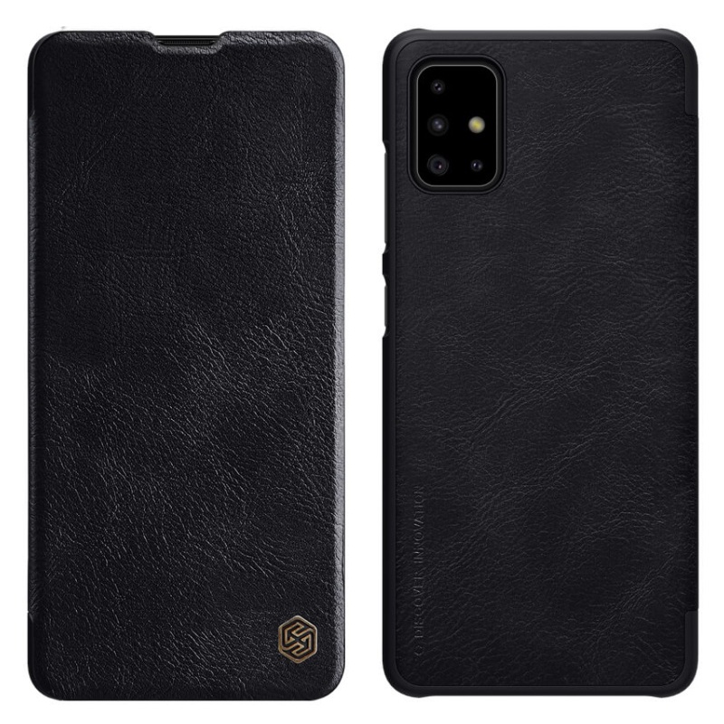 Nillkin Qin knížkové pouzdro pro Samsung Galaxy A71 Black