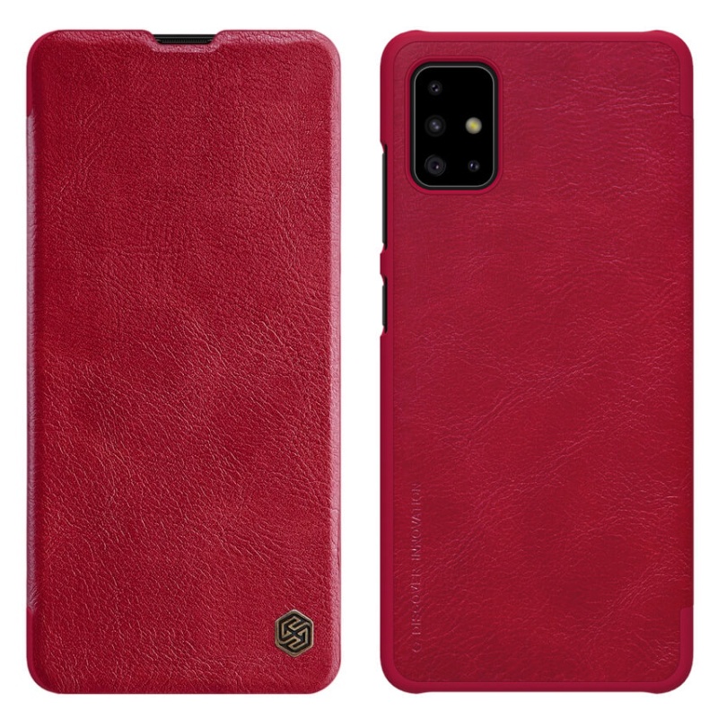 Nillkin Qin knížkové pouzdro pro Samsung Galaxy A71 Red