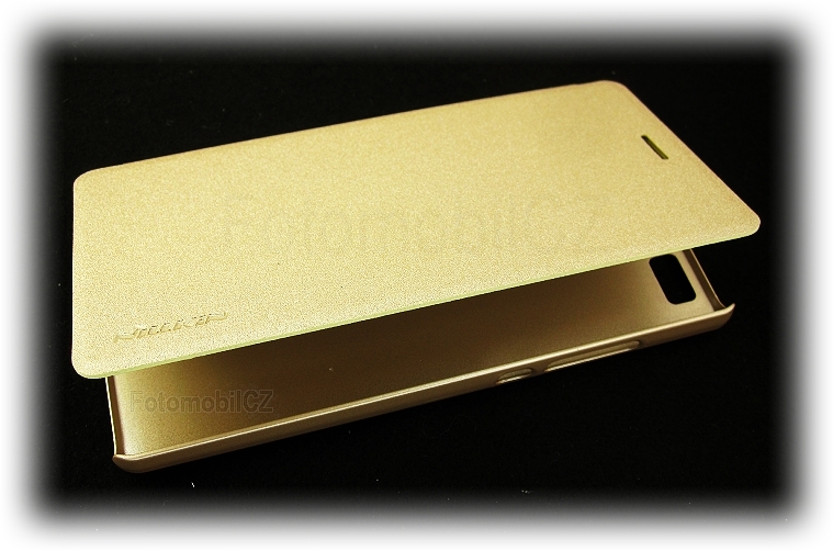 Nillkin Sparkle Folio Pouzdro GOLD zlatá barva pro Huawei Ascend P8 Lite