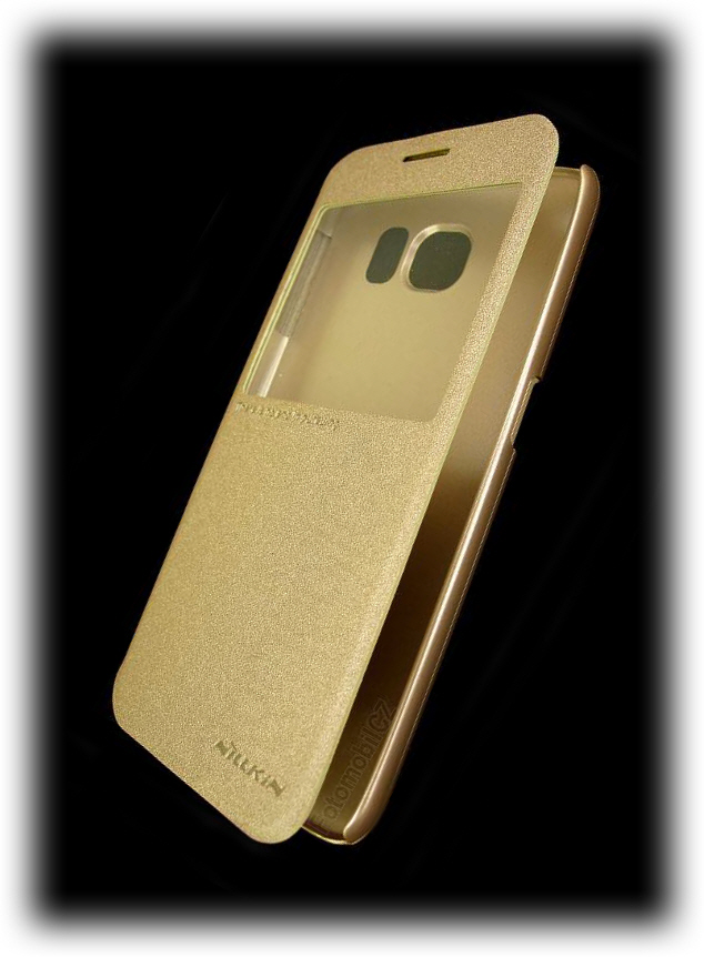Nillkin Sparkle S-View Pouzdro GOLD zlatá barva pro Samsung G920 Galaxy S6