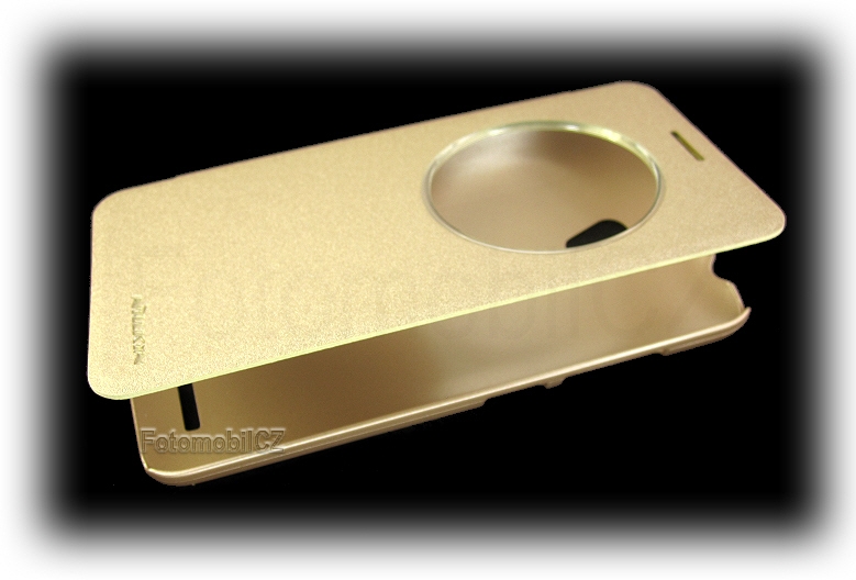 Nillkin Sparkle S-View Pouzdro GOLD zlatá barva pro ASUS Zenfone GO ZC500TG