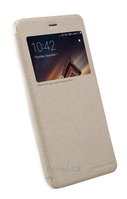 Nillkin Sparkle S-View Pouzdro GOLD zlatá barva pro Xiaomi Redmi 4