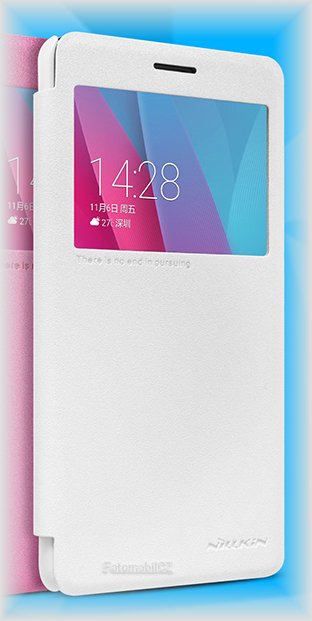 Nillkin Sparkle S-View Pouzdro White pro Honor 5X