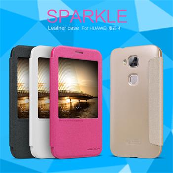 Nillkin Sparkle S-View Pouzdro White pro Huawei G8