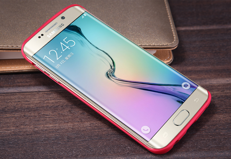 Nillkin Super Frosted Zadní Kryt + fólie Red pro Samsung G925 Galaxy S6 Edge