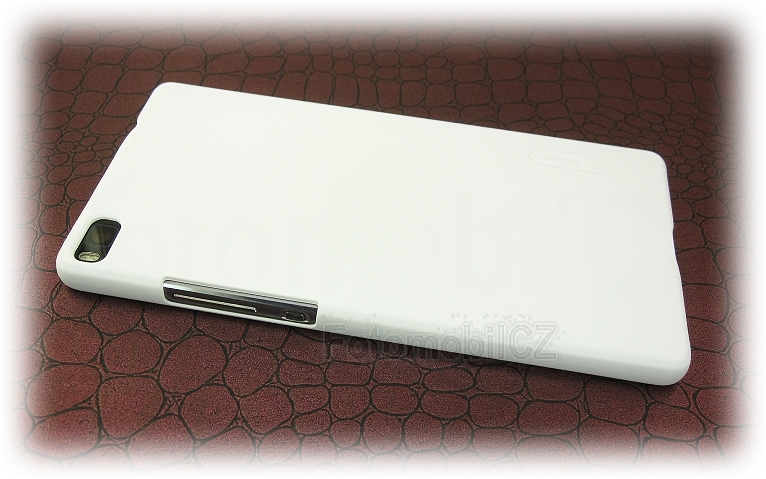 Nillkin Super Frosted Zadní Kryt + fólie White pro Huawei Ascend P8