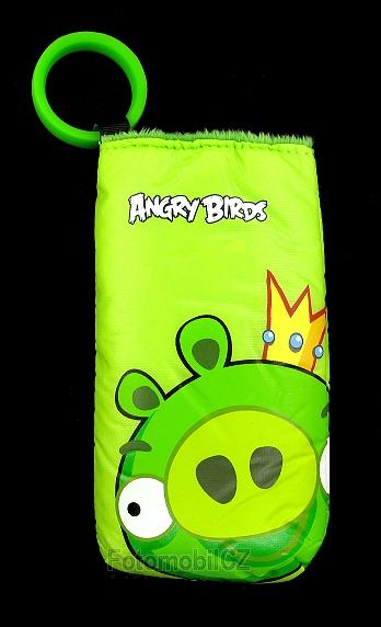 Nokia pouzdro CP-3007 - Angry Birds Soft Pouch, univerzální, zelená