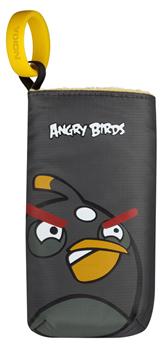Nokia pouzdro CP-3007 - Angry Birds Soft Pouch, univerzální, černá