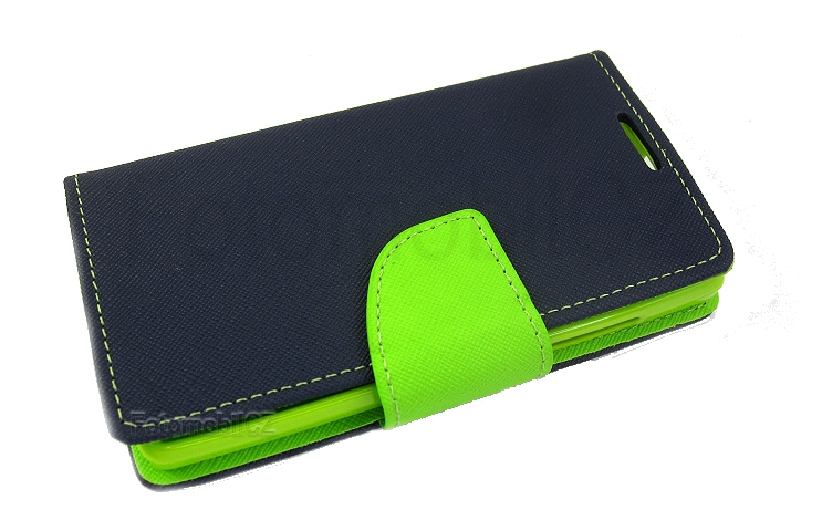 Fancy diářové knížkové pouzdro Navy / Lime pro Huawei P8 Lite