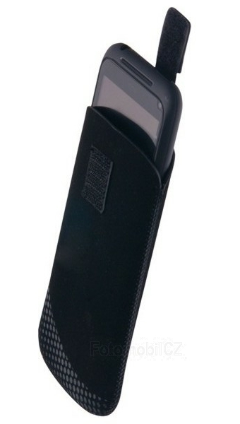 Pouzdro CellularLine TATTO, eco-nabuk, velikost 3XL, černé