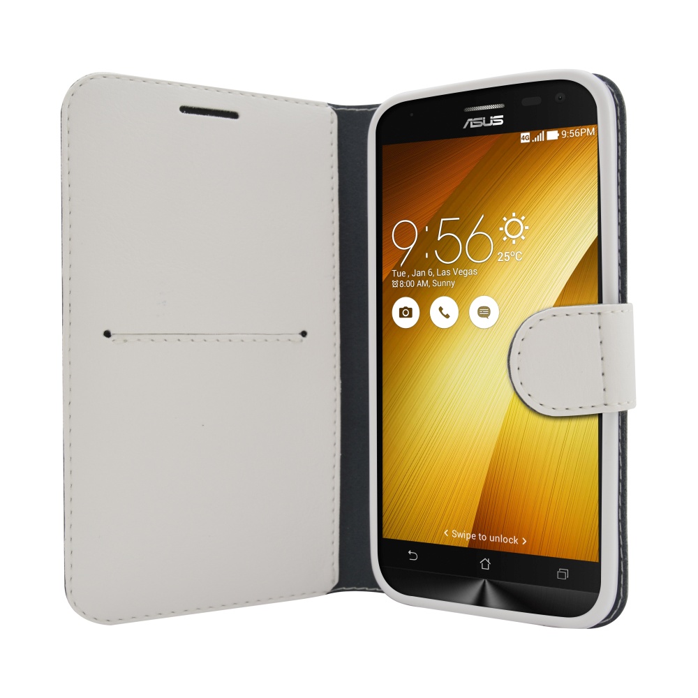 Pouzdro typu kniha FIXED FIT pro ASUS ZenFone 2 Laser ZE500KL, bílé