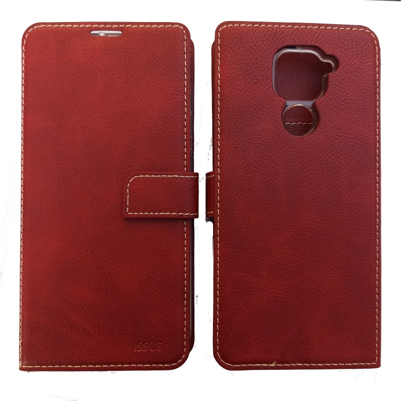 Molan Cano Issue knížkové pouzdro pro Xiaomi Redmi Note 9 Red + sklo na displej