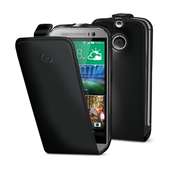 Pouzdro typu flap CELLY FACE pro HTC One M8 černé
