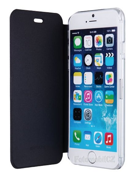 Pouzdro typu kniha Anymode Flip Case pro iPhone 6 / 6S, černé