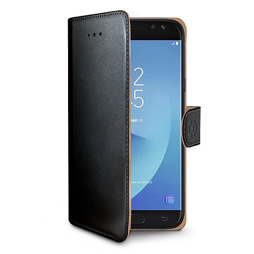 Pouzdro typu kniha CELLY Wally pro Samsung J730F Galaxy J7 2017, černé