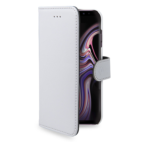 Pouzdro typu kniha CELLY Wally pro Samsung Galaxy Note 9, bílé