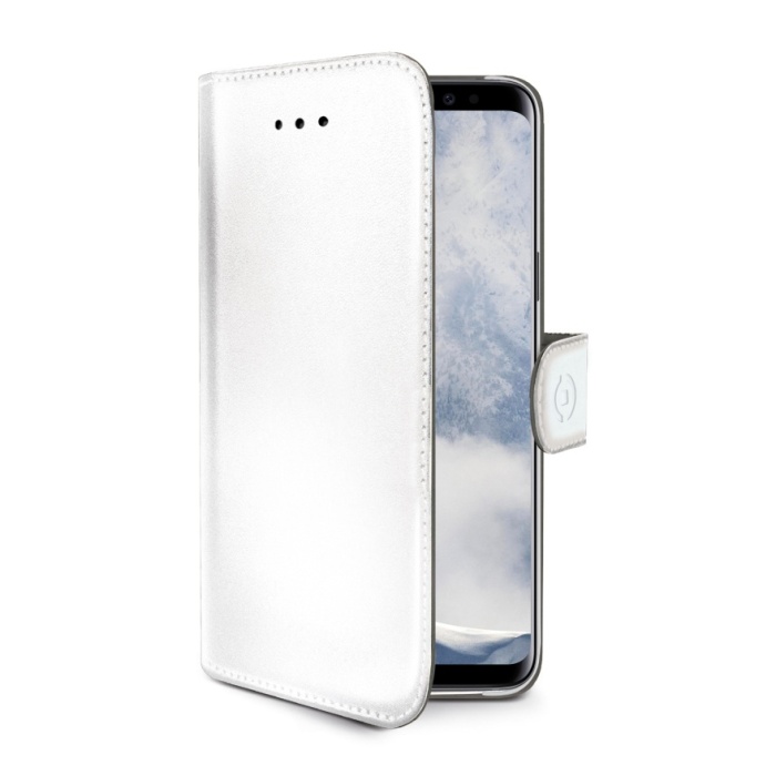 Pouzdro typu kniha CELLY Wally pro Samsung G965 Galaxy S9, bílé
