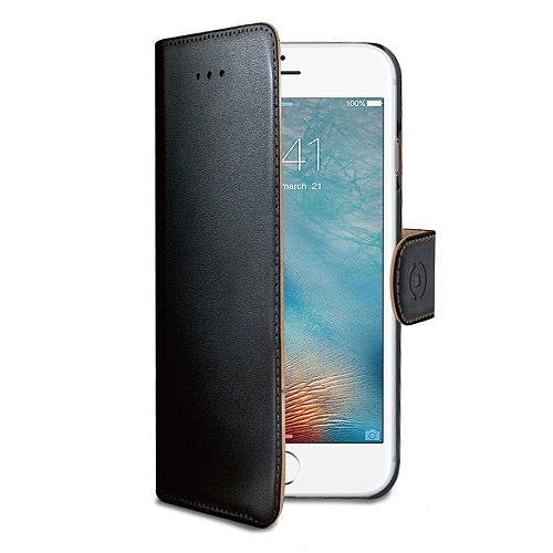 Pouzdro typu kniha CELLY Wally pro iPhone 7 Plus / 8 Plus, černé