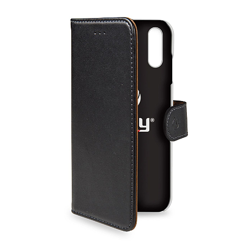 Pouzdro typu kniha CELLY Wally pro iPhone XR, černé