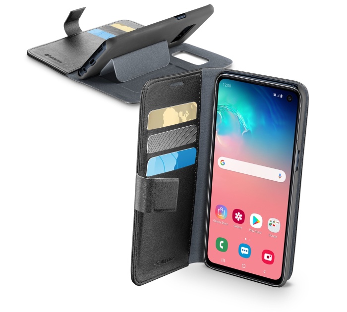 Pouzdro typu kniha CellularLine Book Agenda pro Samsung Galaxy S10e, černé