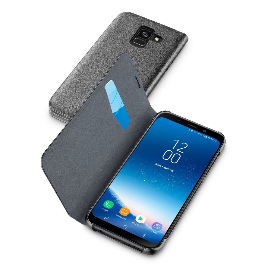 Pouzdro CellularLine CellularLine Book Essential pro Samsung Galaxy A8 2018, černé