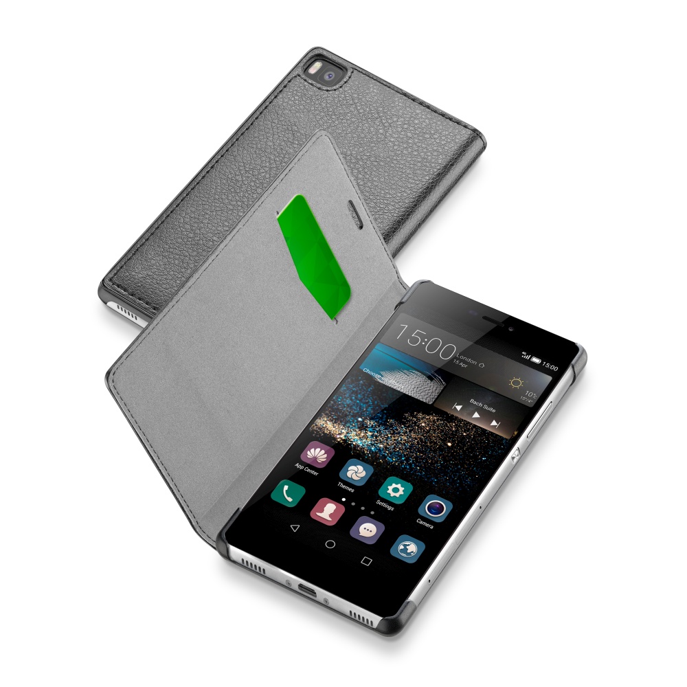 Pouzdro typu kniha CellularLine Book Essential pro Huawei P8, černé