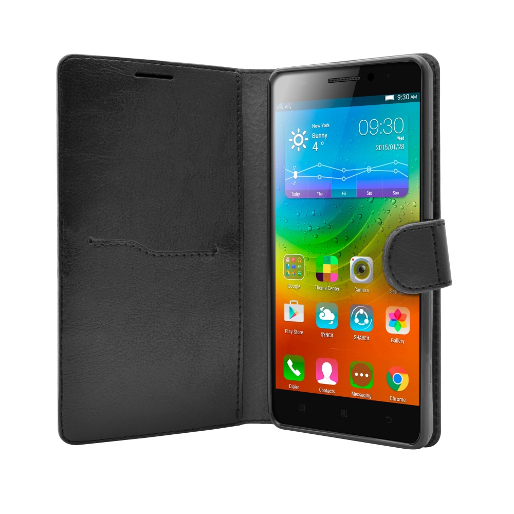 Pouzdro typu kniha FIXED FIT pro Lenovo A7000, černé