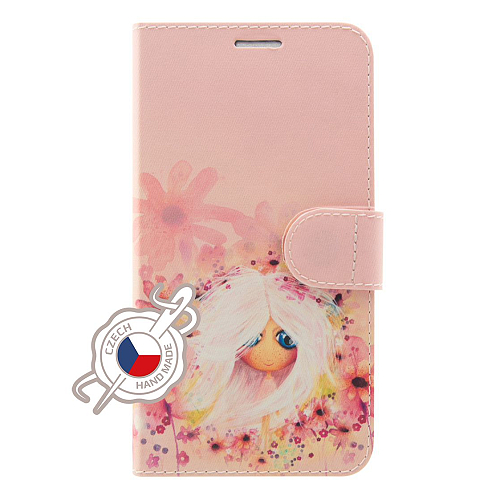 Pouzdro typu kniha FIXED FIT s Dušinkami pro Honor 9 Lite, motiv Jasmínka