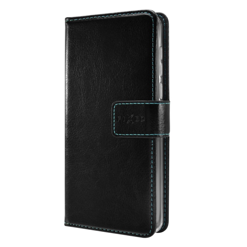 Pouzdro typu kniha FIXED Opus pro Xiaomi Redmi Note 8T, černé + ochranné sklo na displej