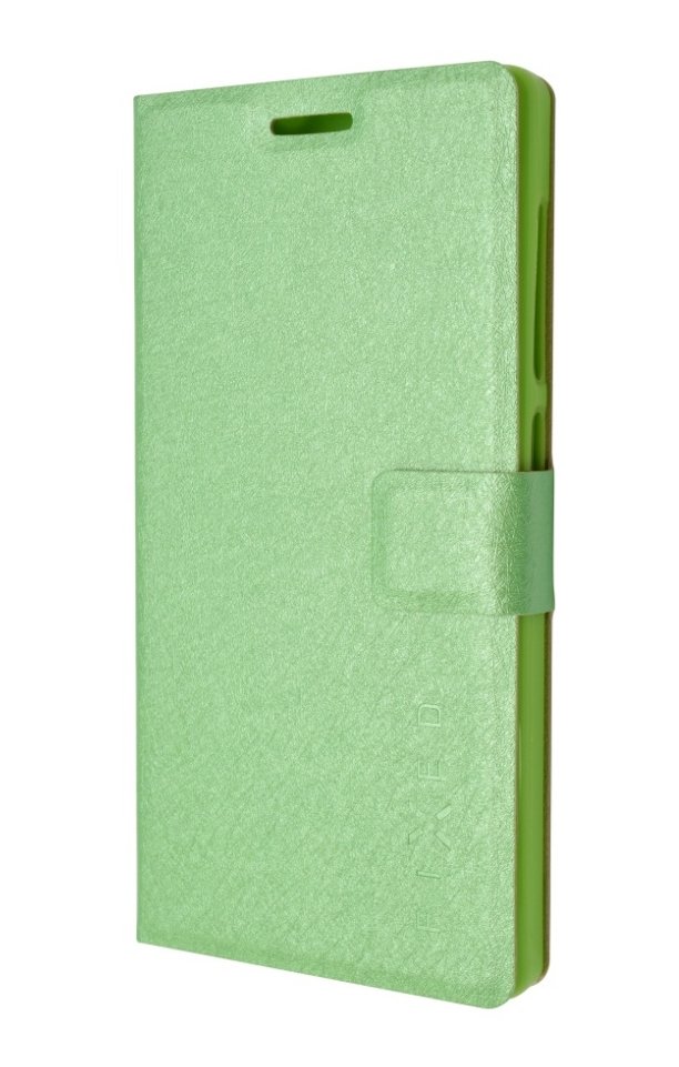 Pouzdro typu kniha FIXED s gelovou vaničkou pro Lenovo Vibe S1, zelené