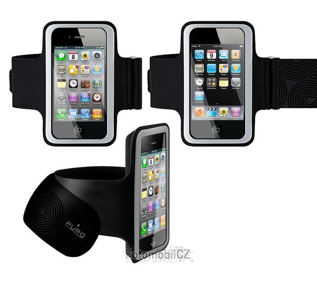 Puro neoprénové pouzdro na ruku Armband pro iPhone, iPod a jiné telefony podobných rozměrů