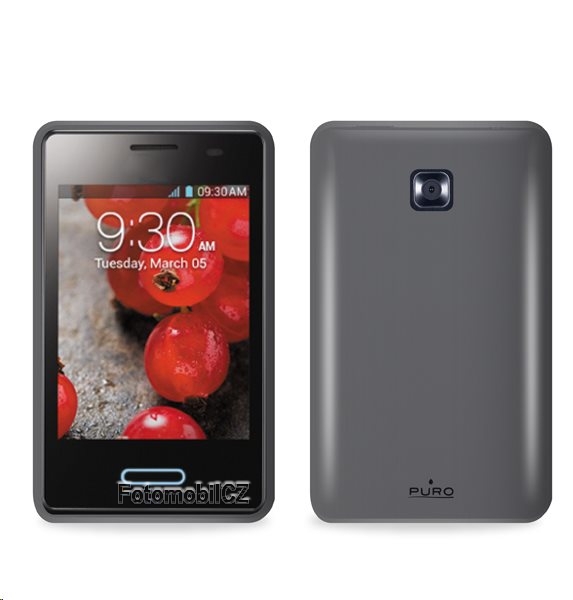 Puro silikonové pouzdro pro LG OPTIMUS L3 II, černá