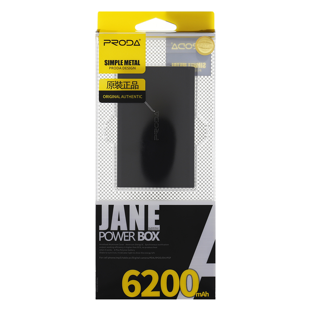 Remax Proda Jane PowerBank 6200mAh Li-Pol Black