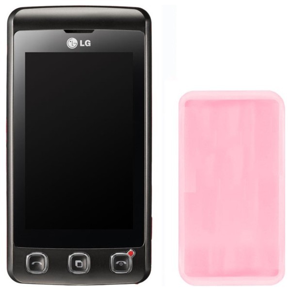 CELLY SILY, silikonový obal pouzdro pro LG KP500 COOKIE, barva růžová