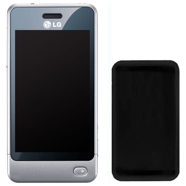 CELLY SILY, silikonový obal pouzdro pro LG GD510 POP, černý