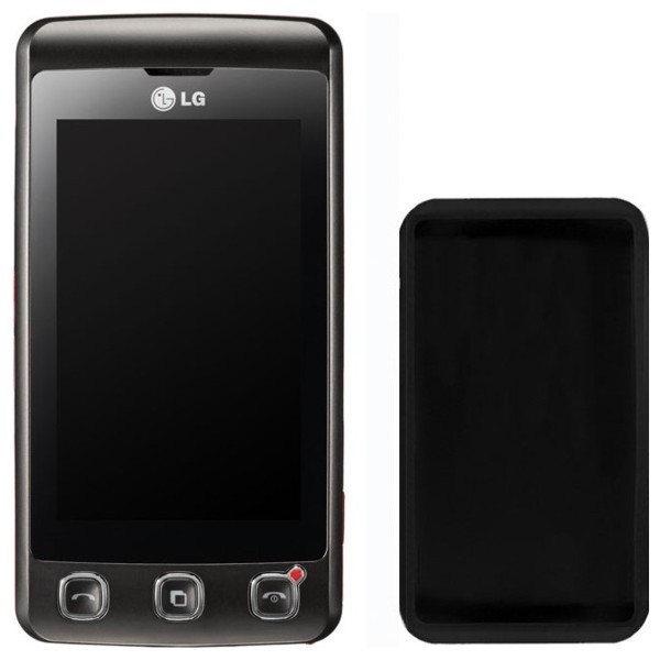 CELLY SILY, silikonový obal pouzdro pro LG GS290 COOKIE, černá