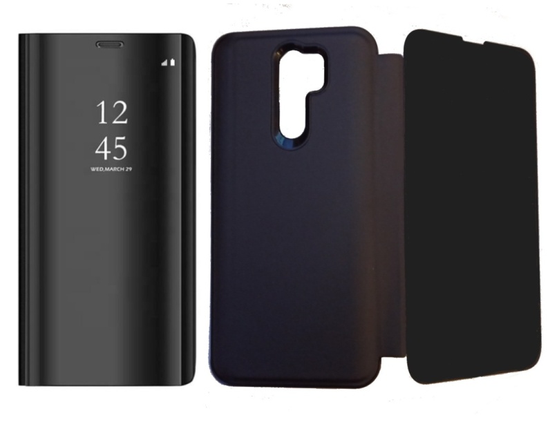 Flipové pouzdro Smart Clear View pro Xiaomi Redmi 9 černé