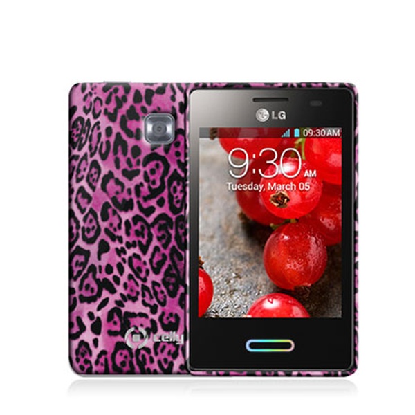 TPU silikonové pouzdro CELLY Gelskin Animal pro LG Optimus L3 II, růžové