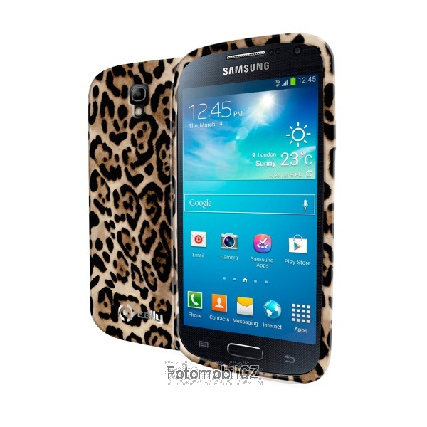 TPU pouzdro CELLY Gelskin Animal pro Samsung i9195 Galaxy S4 Mini, hnědé